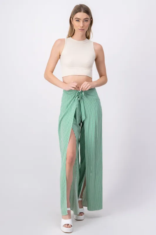 Pantalón fluido rayas sold by Shasa