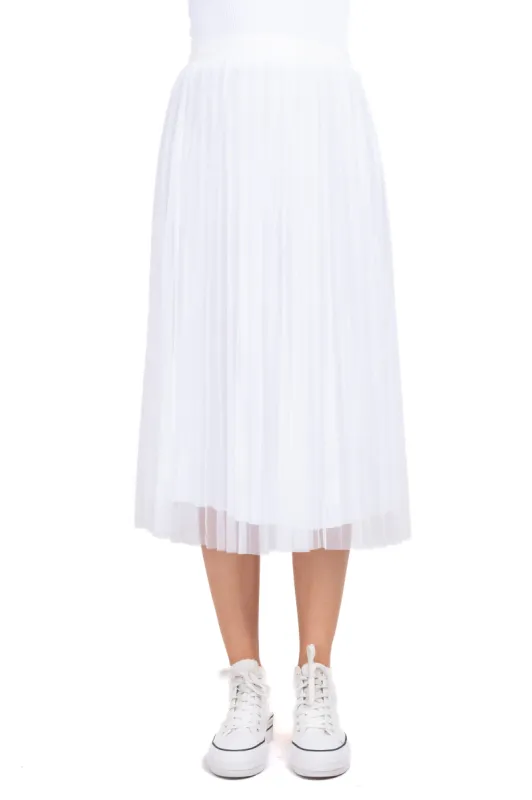 Falda Midi Plisada Mesh sold by Shasa