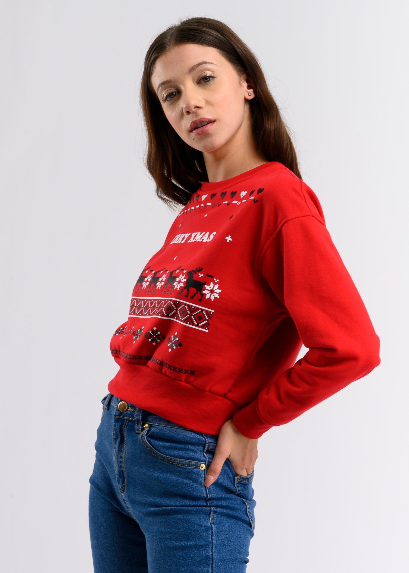 Hoodie navideña Merry X-mas sold by Shasa product image thumbnail 3