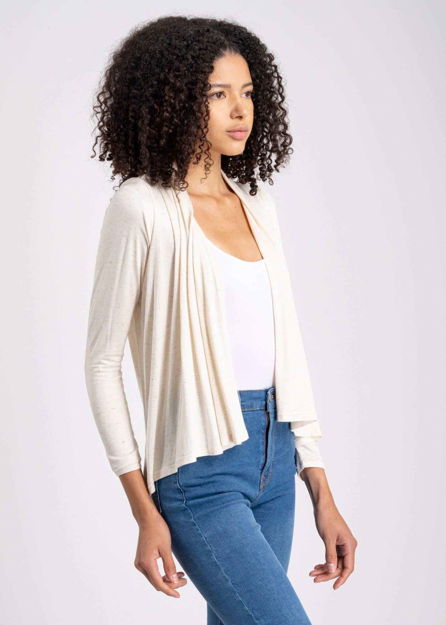 Cárdigan liso cascada frontal sold by Shasa product image thumbnail 3