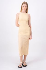 Vestido Midi Tejido Abertura sold by Shasa