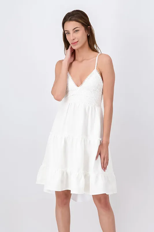 Vestido mini crochet olanes sold by Shasa