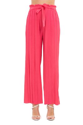 Pantalón amplio plisado moño sold by Shasa