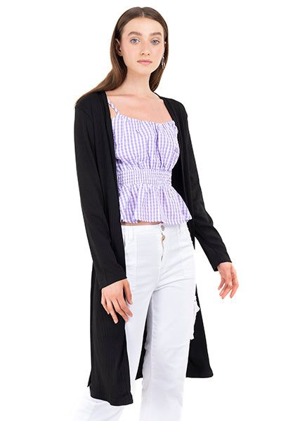 Cárdigan acanalado largo sold by Shasa product image thumbnail 5