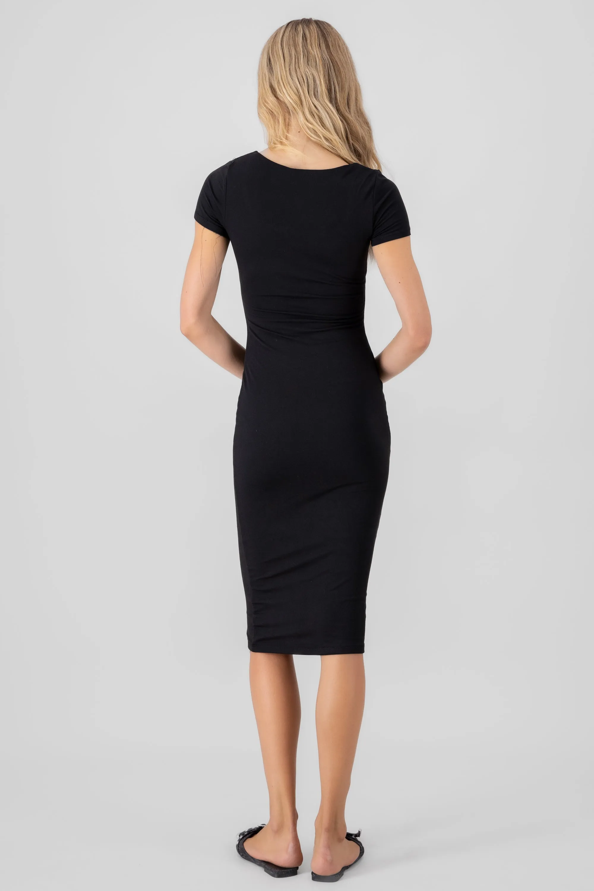 Vestido midi doble tela escote cuadrado sold by Shasa product image thumbnail 4