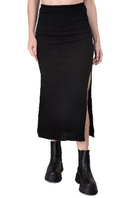 Falda midi abertura lateral sold by Shasa