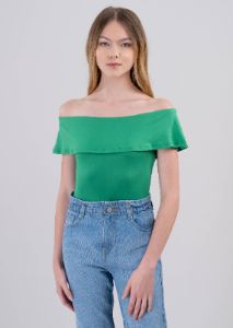 Bodysuit olanes hombro descubierto sold by Shasa