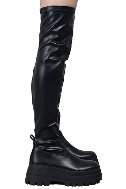 Bota larga suela track elástico sold by Shasa