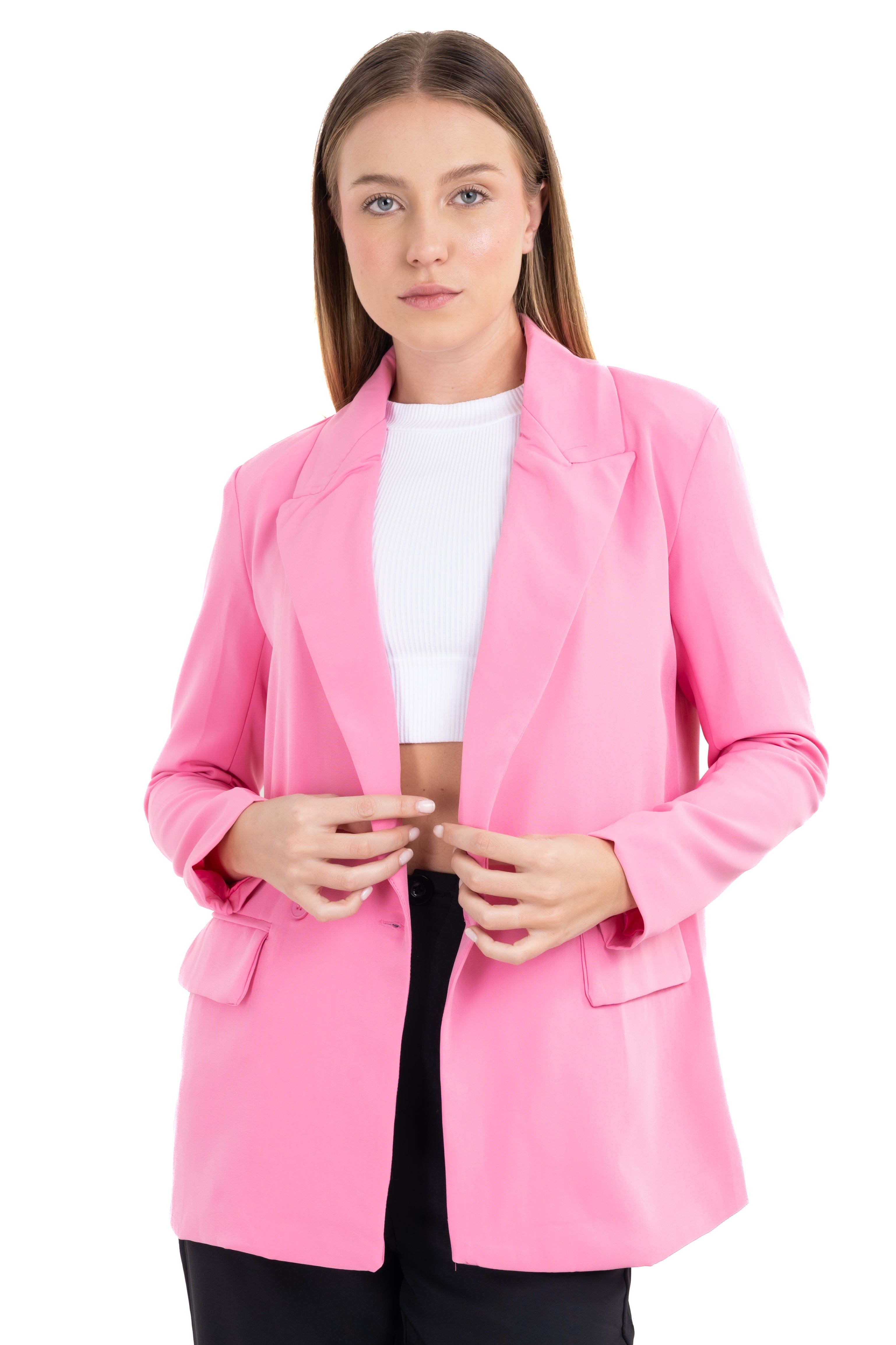 Saco largo cuello solapa liso sold by Shasa product image thumbnail 2