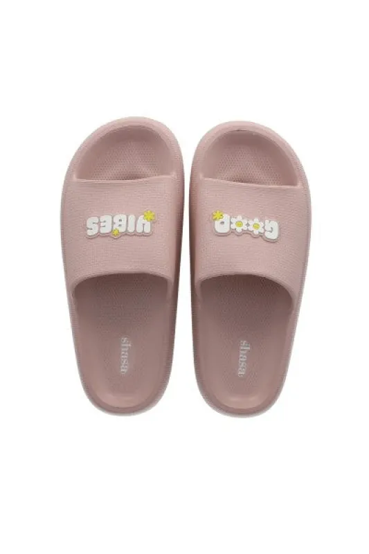 Sandalias slide frase delantera sold by Shasa