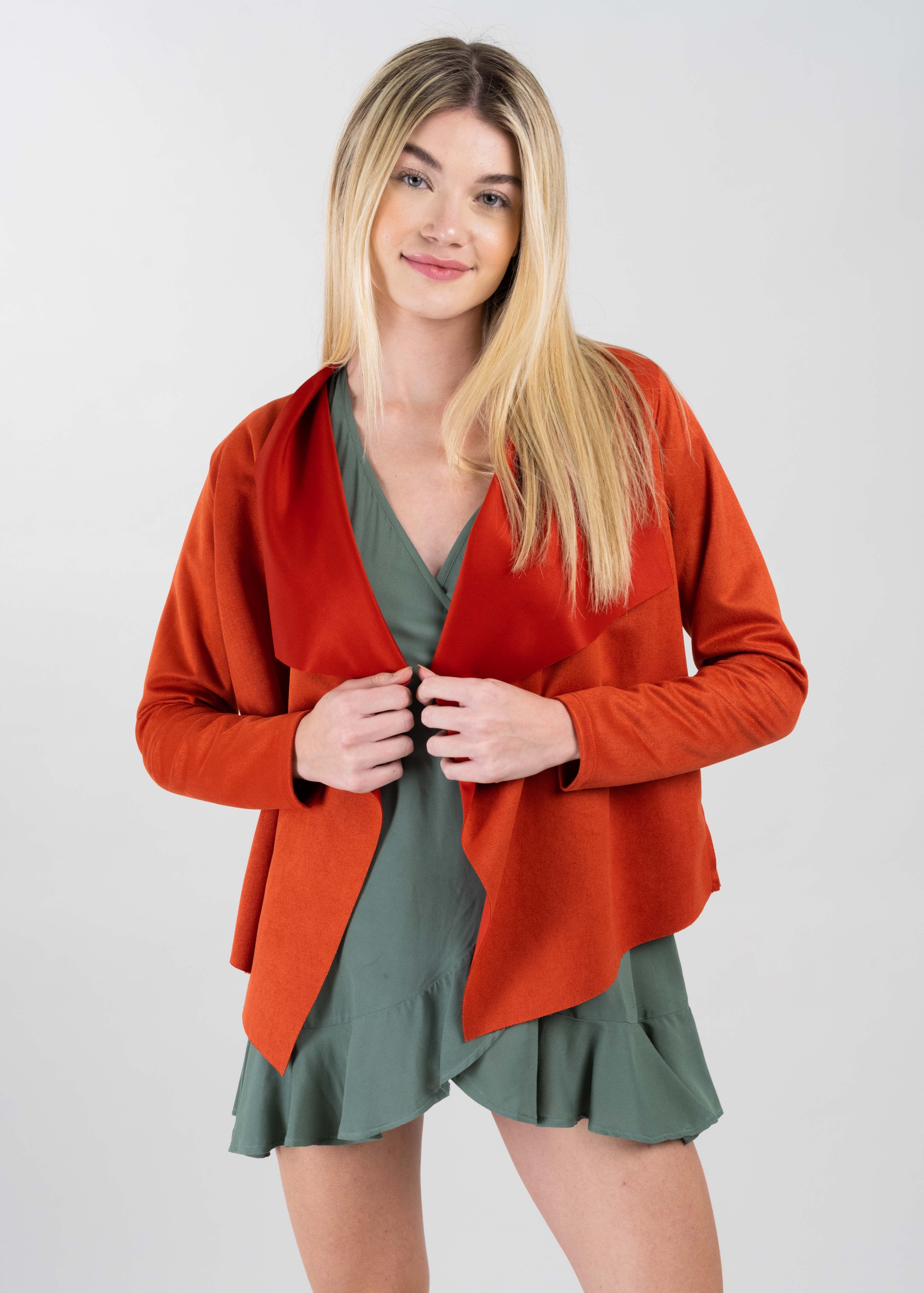 Saco cascada textura durazno sold by Shasa