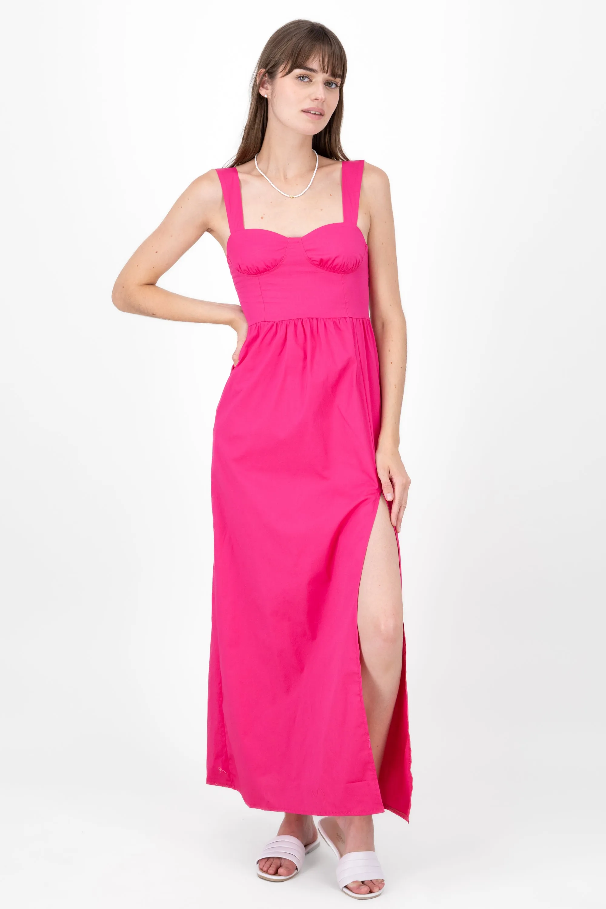 Vestido maxi tirantes detalle copas sold by Shasa