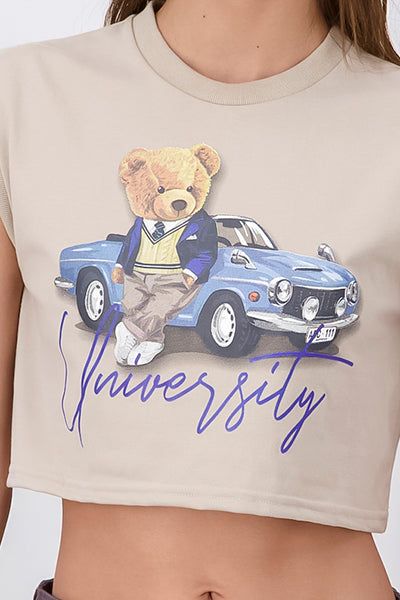 Playera crop osito universitario sold by Shasa product image thumbnail 5