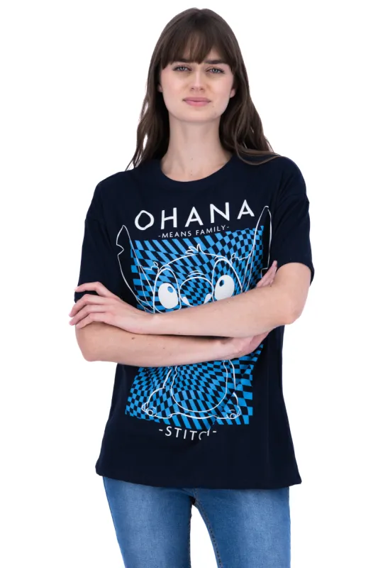 Playera amplia estampado Stitch sold by Shasa