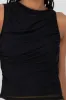 Top de mesh asimetrico liso sold by Shasa