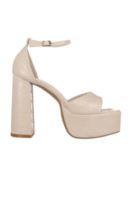 Tacón bloque plataforma textura sold by Shasa