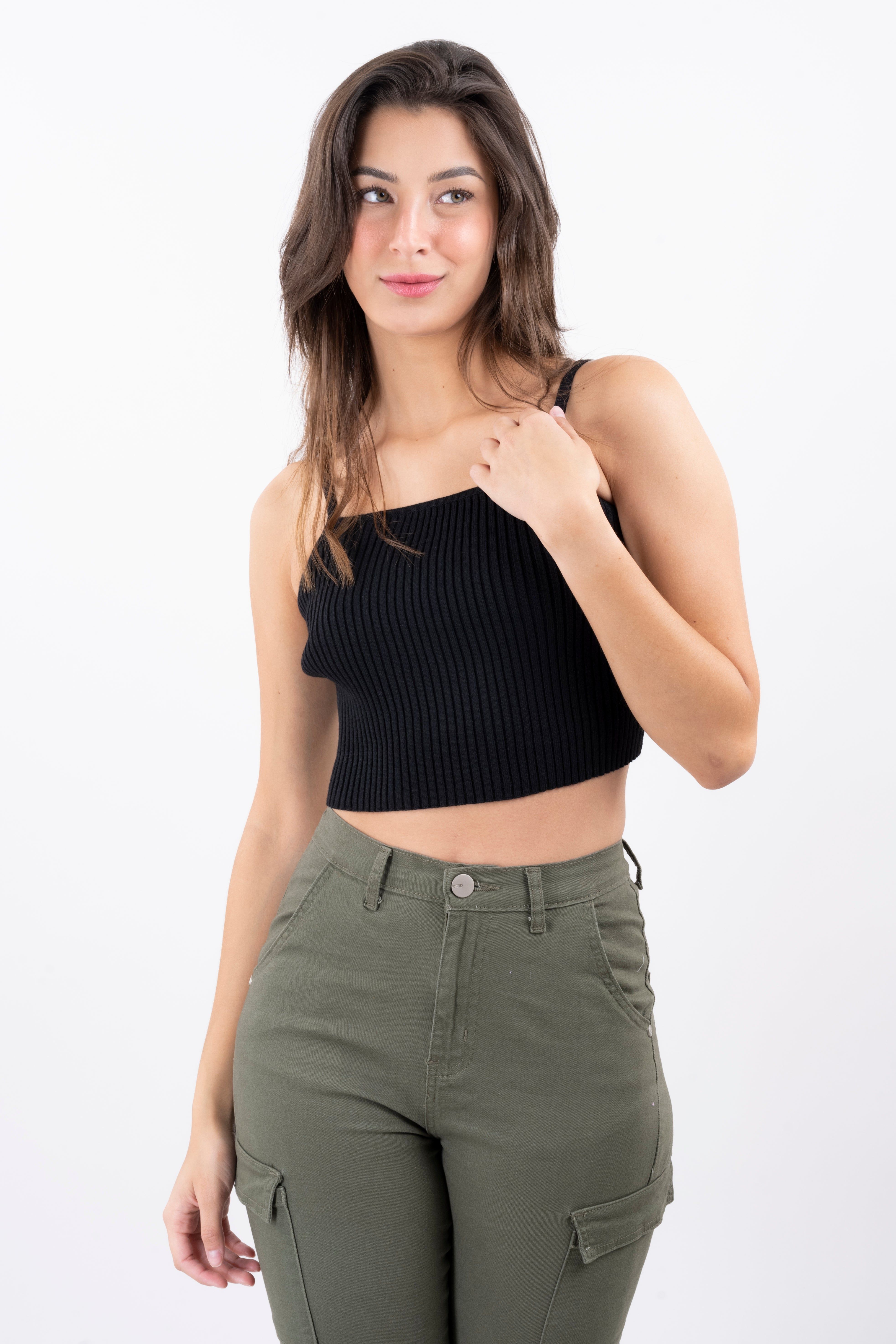 Top tejido acanalado tirantes sold by Shasa