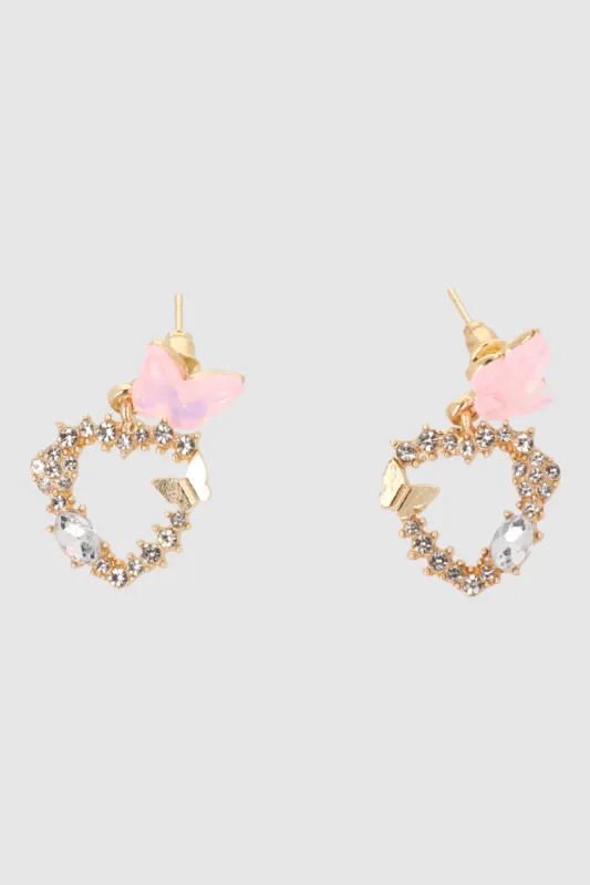 ARETES MARIPOSA CORAZON sold by Shasa