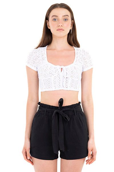 Blusa crop eyelets sold by Shasa product image thumbnail 2