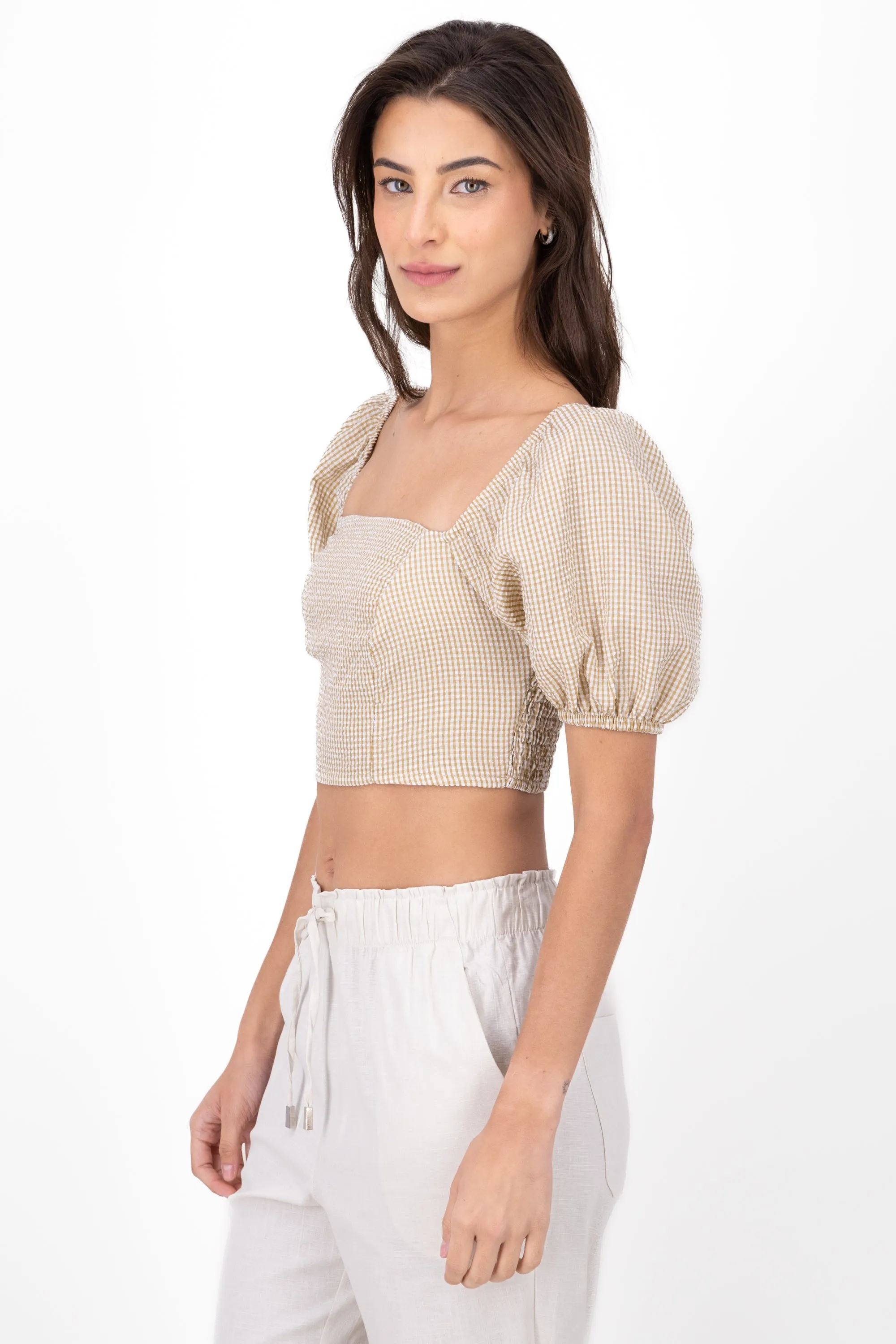 Blusa Manga Abullonada Cuadros sold by Shasa product image thumbnail 3