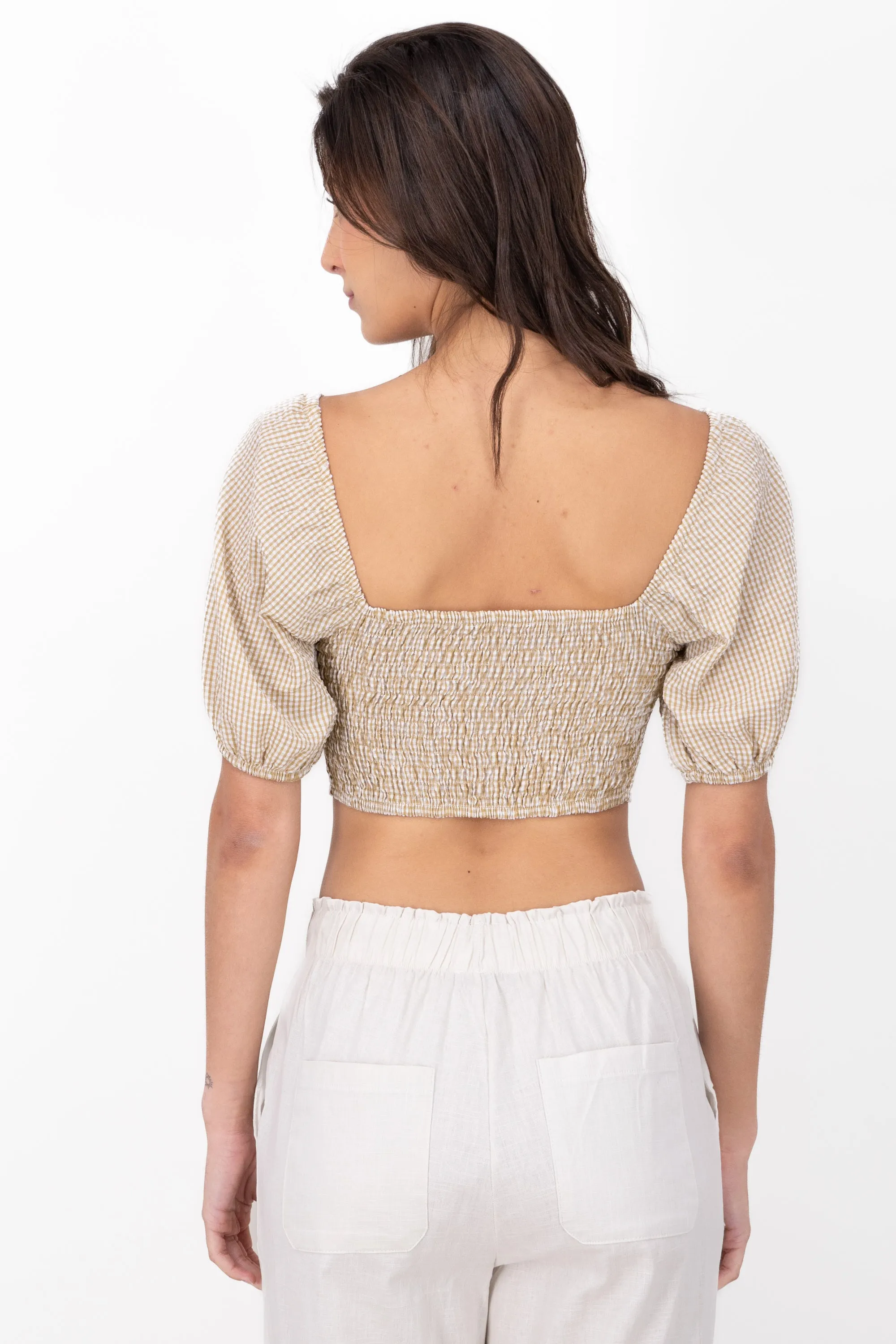 Blusa Manga Abullonada Cuadros sold by Shasa product image thumbnail 4