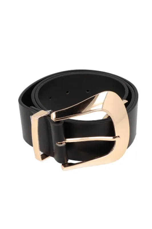 Cinturón ancho hebilla metálica chunky sold by Shasa