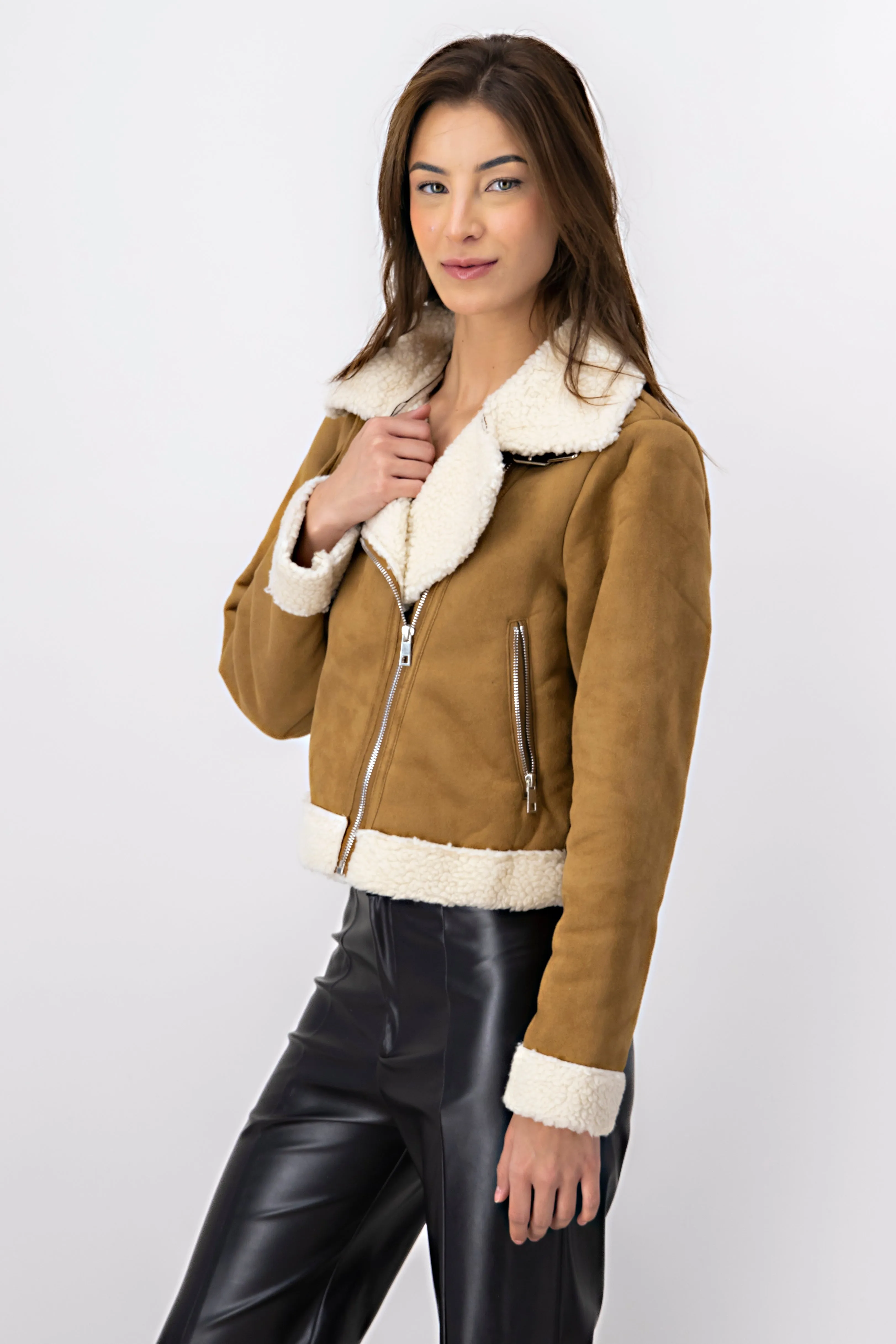 Chamarra tipo aviador cuello borego sold by Shasa product image thumbnail 3