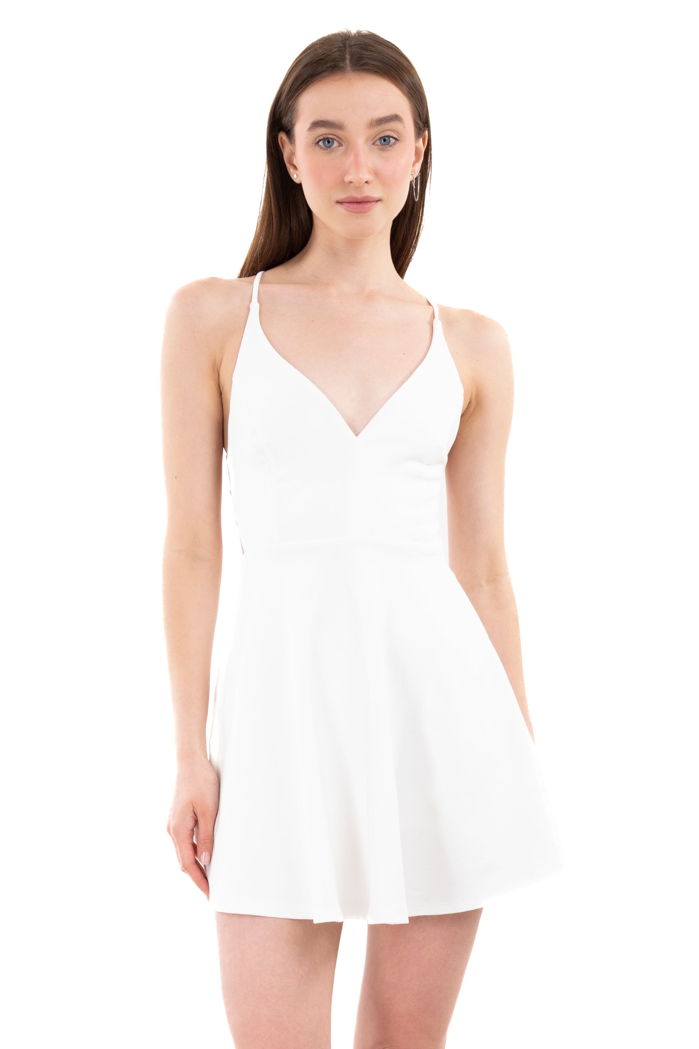 Vestido mini liso espalda descubierta sold by Shasa