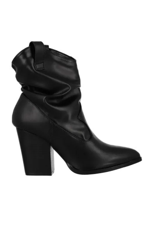 Botín vaquero plisado efecto piel sold by Shasa