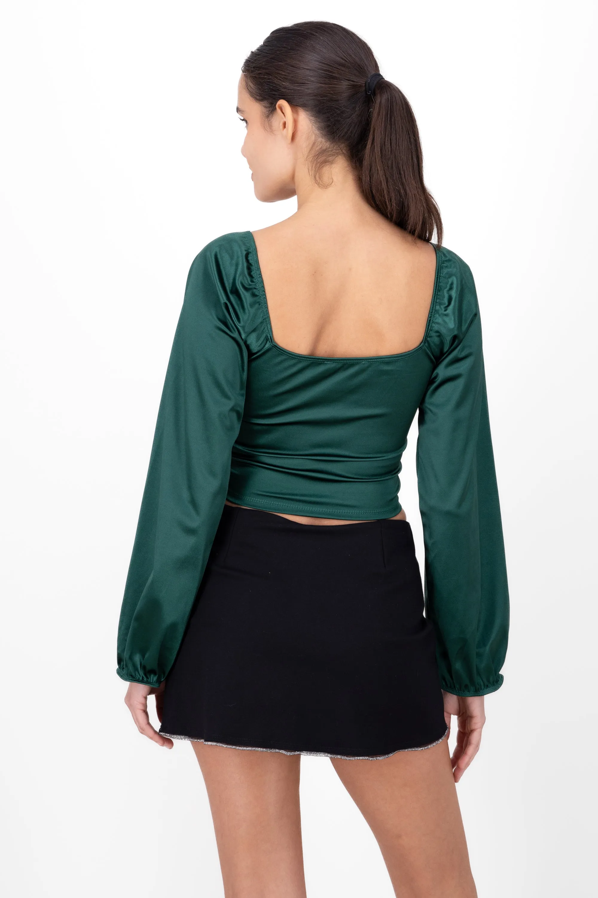 Blusa satín manga larga sold by Shasa product image thumbnail 4