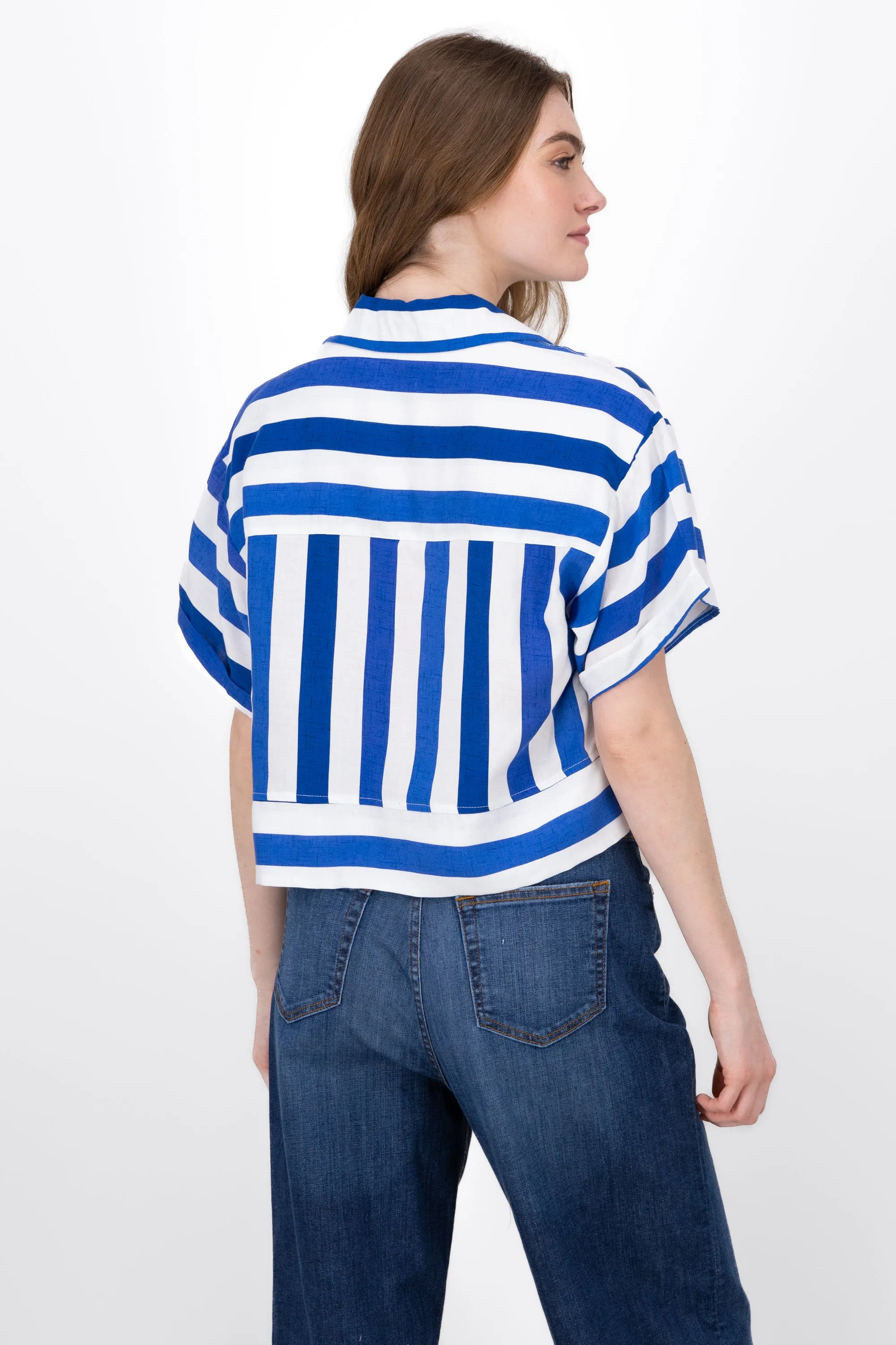 Camisa Crop Rayas sold by Shasa product image thumbnail 4