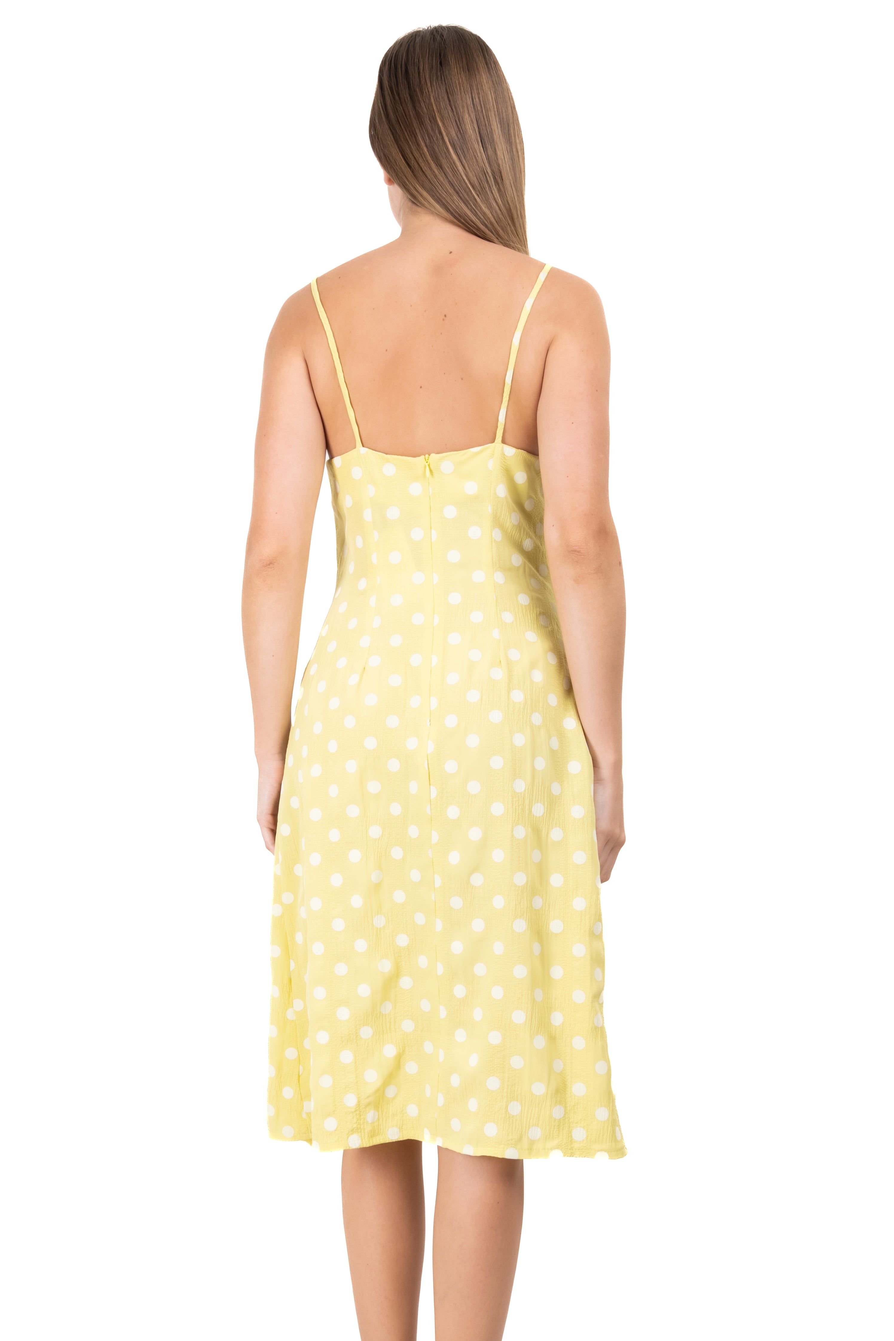 Vestido midi escote v polka dots sold by Shasa product image thumbnail 4