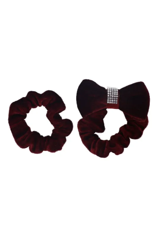 Set 2 scrunchie tercipelo brillos sold by Shasa