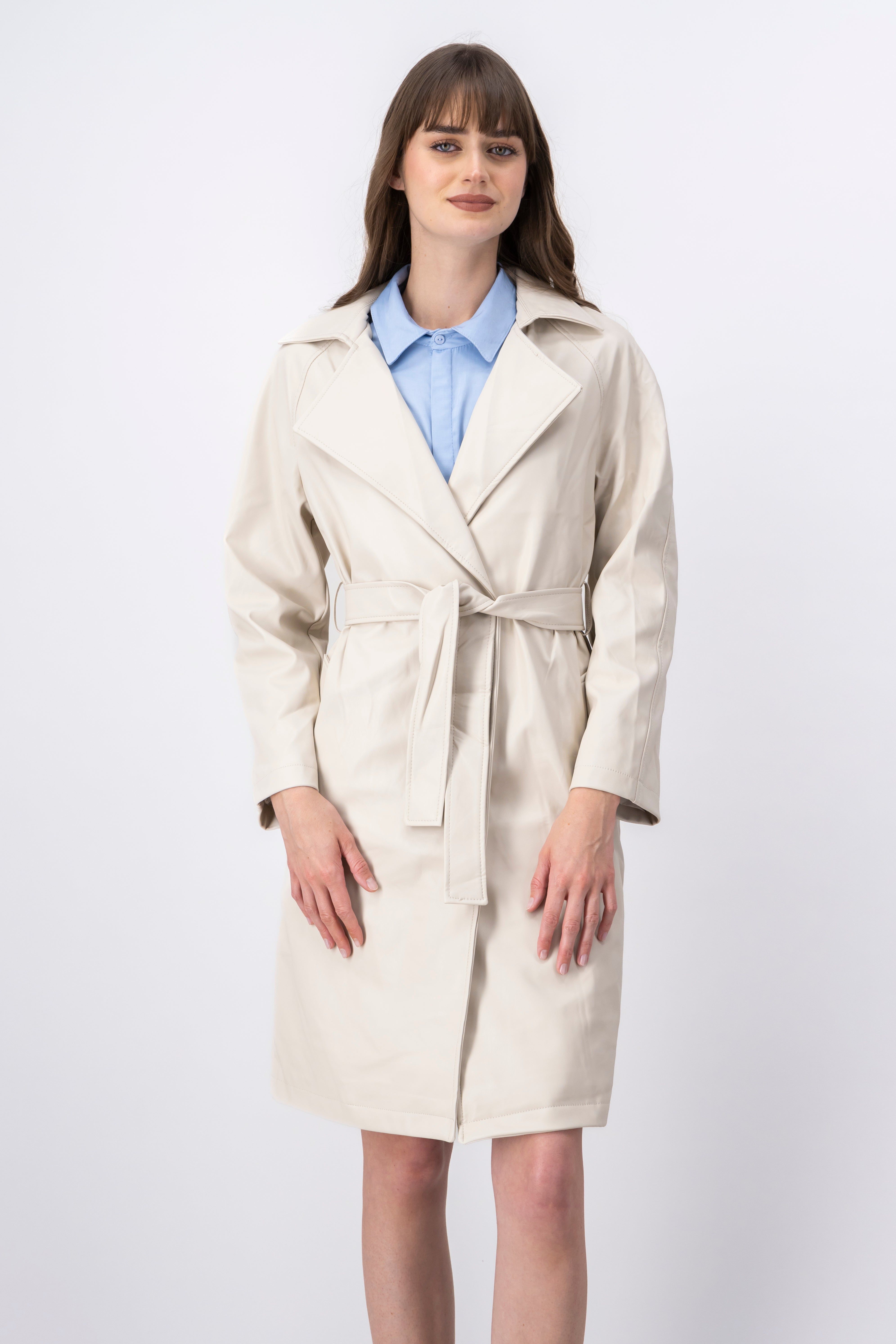 Abrigo Efecto Piel Cinturón sold by Shasa product image thumbnail 2