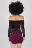 Top mesh off shoulder sold by Shasa