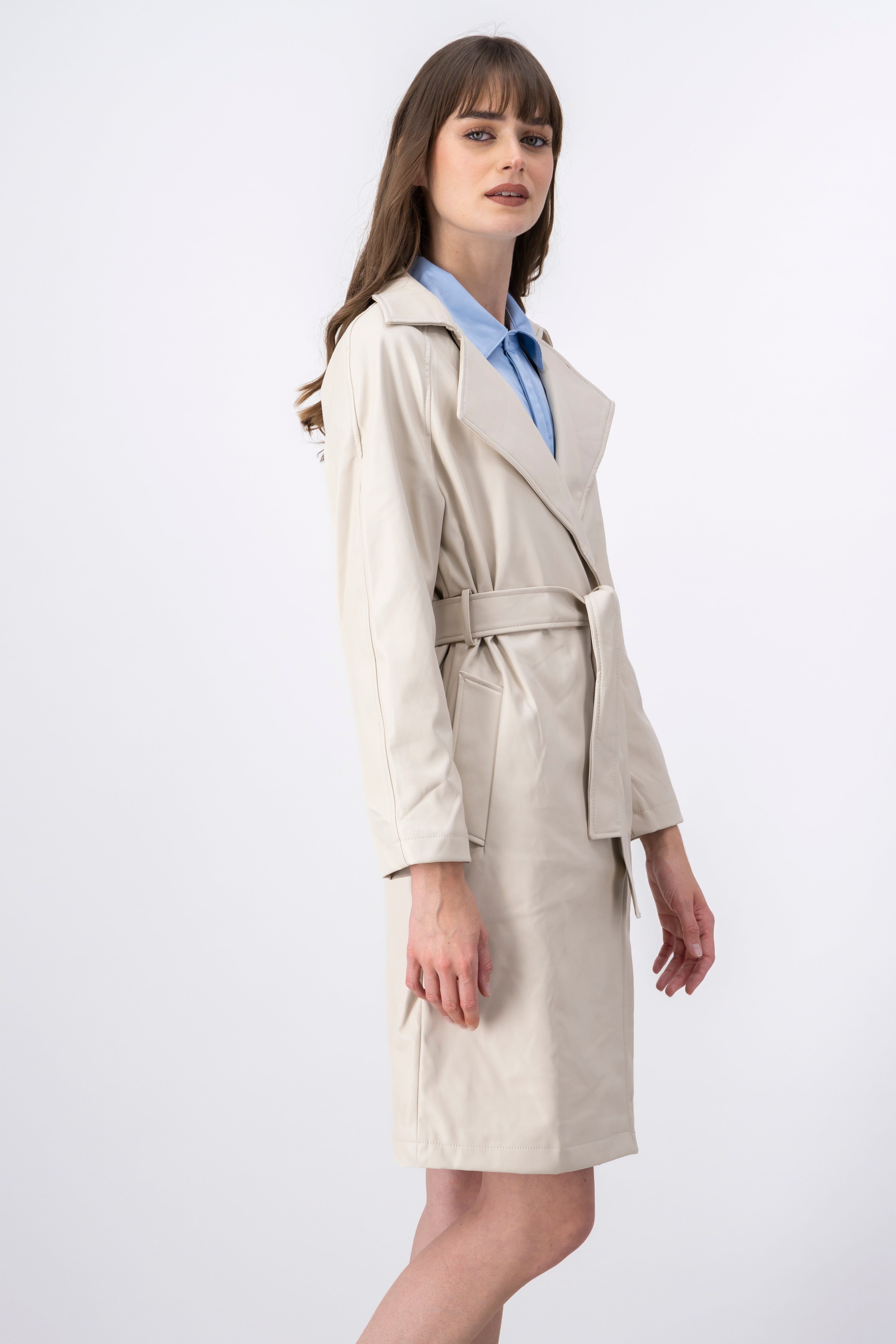 Abrigo Efecto Piel Cinturón sold by Shasa product image thumbnail 3