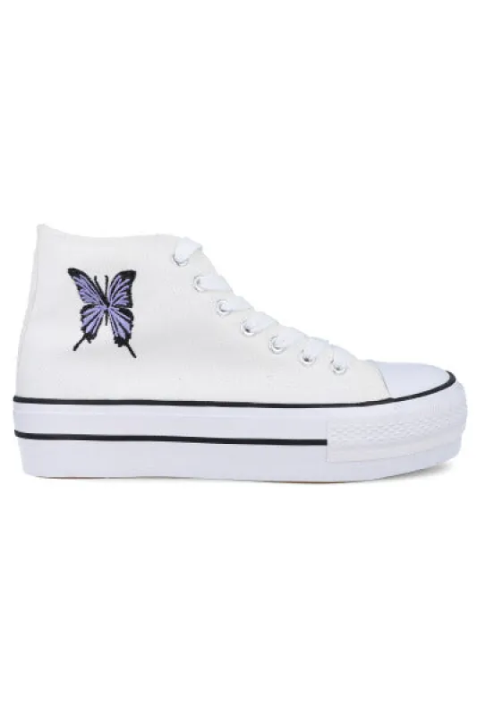 Tenis canvas altos mariposa sold by Shasa