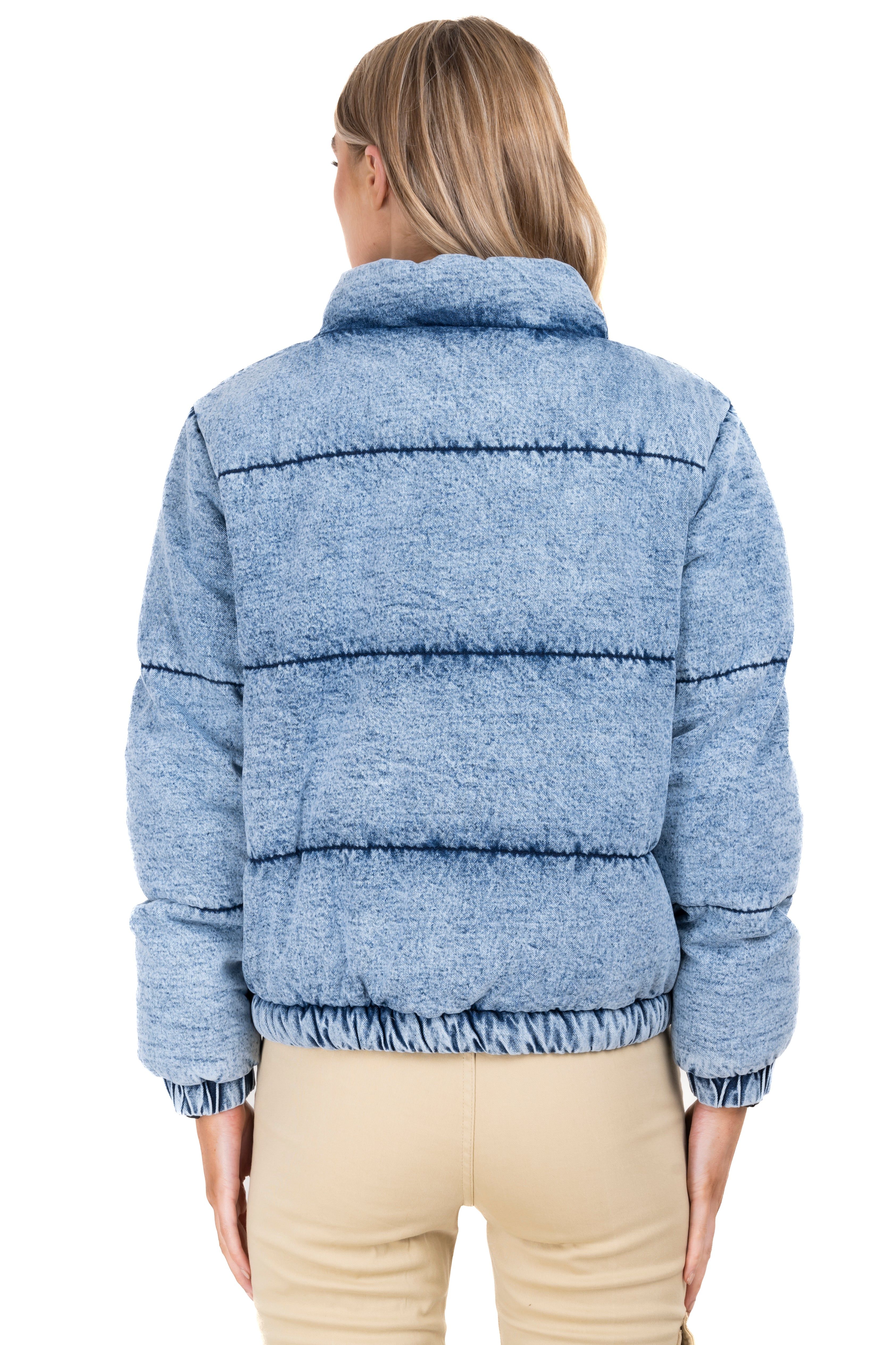 Chamarra bomber capitonada denim sold by Shasa product image thumbnail 4