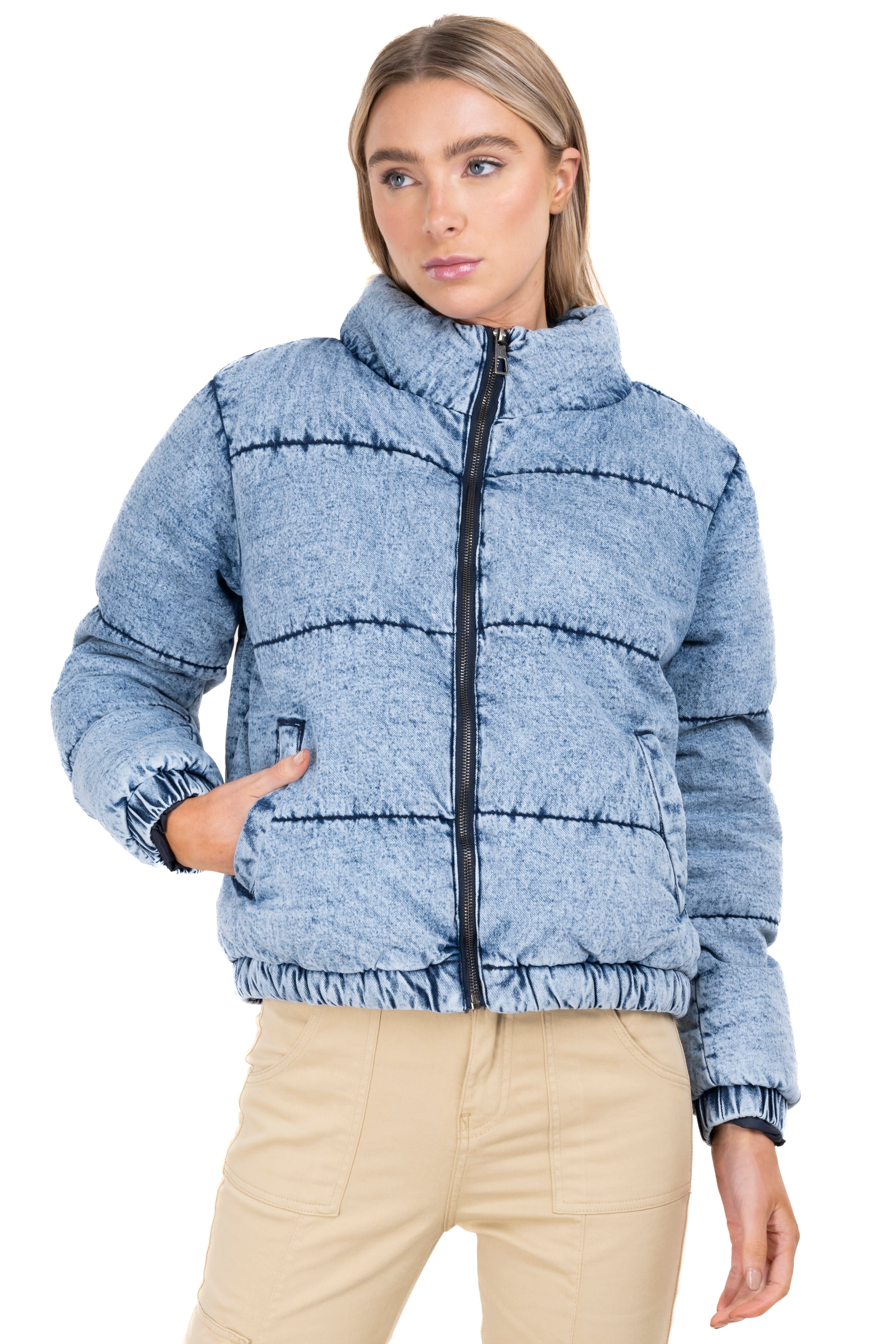 Chamarra bomber capitonada denim sold by Shasa product image thumbnail 5