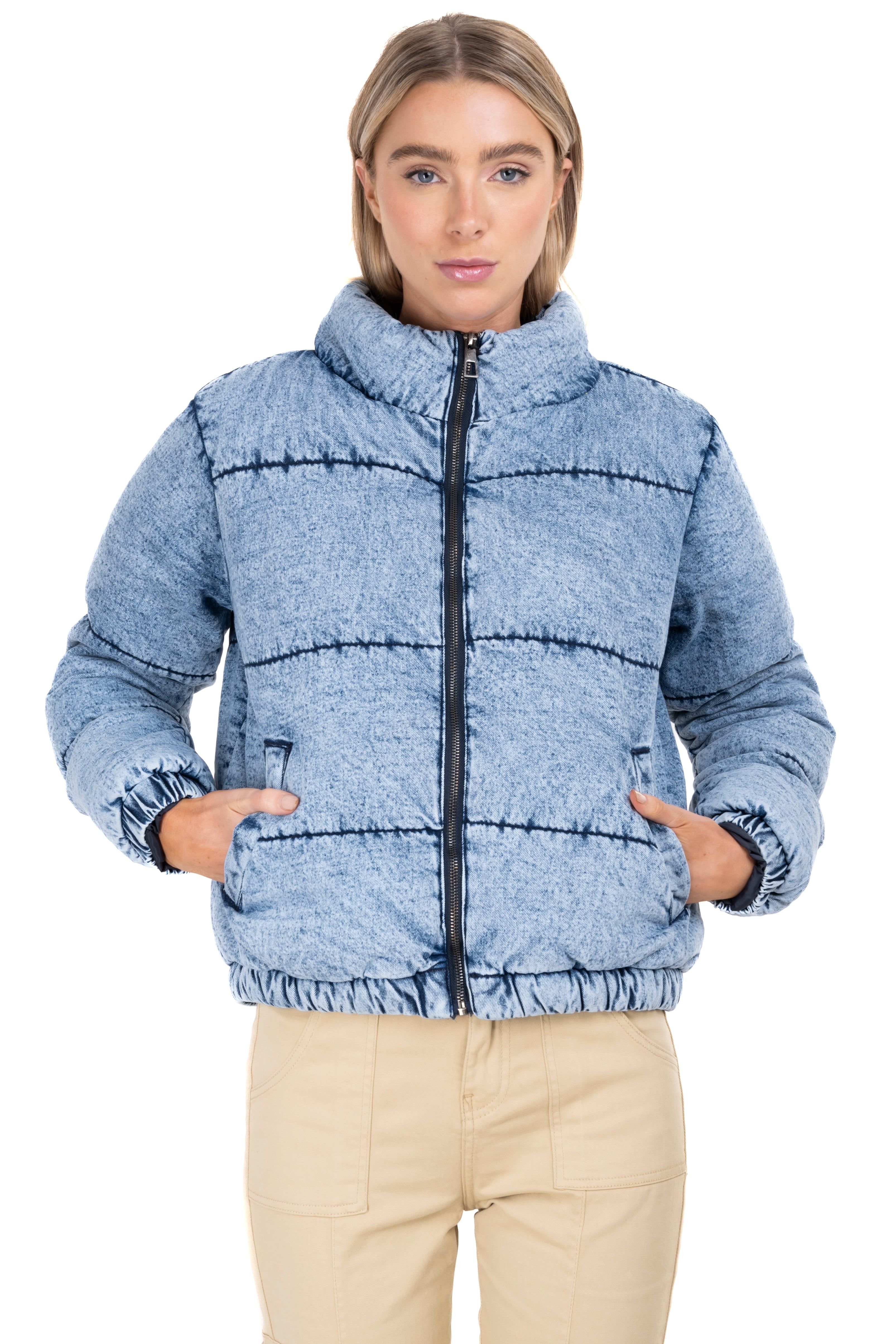 Chamarra bomber capitonada denim sold by Shasa product image thumbnail 2