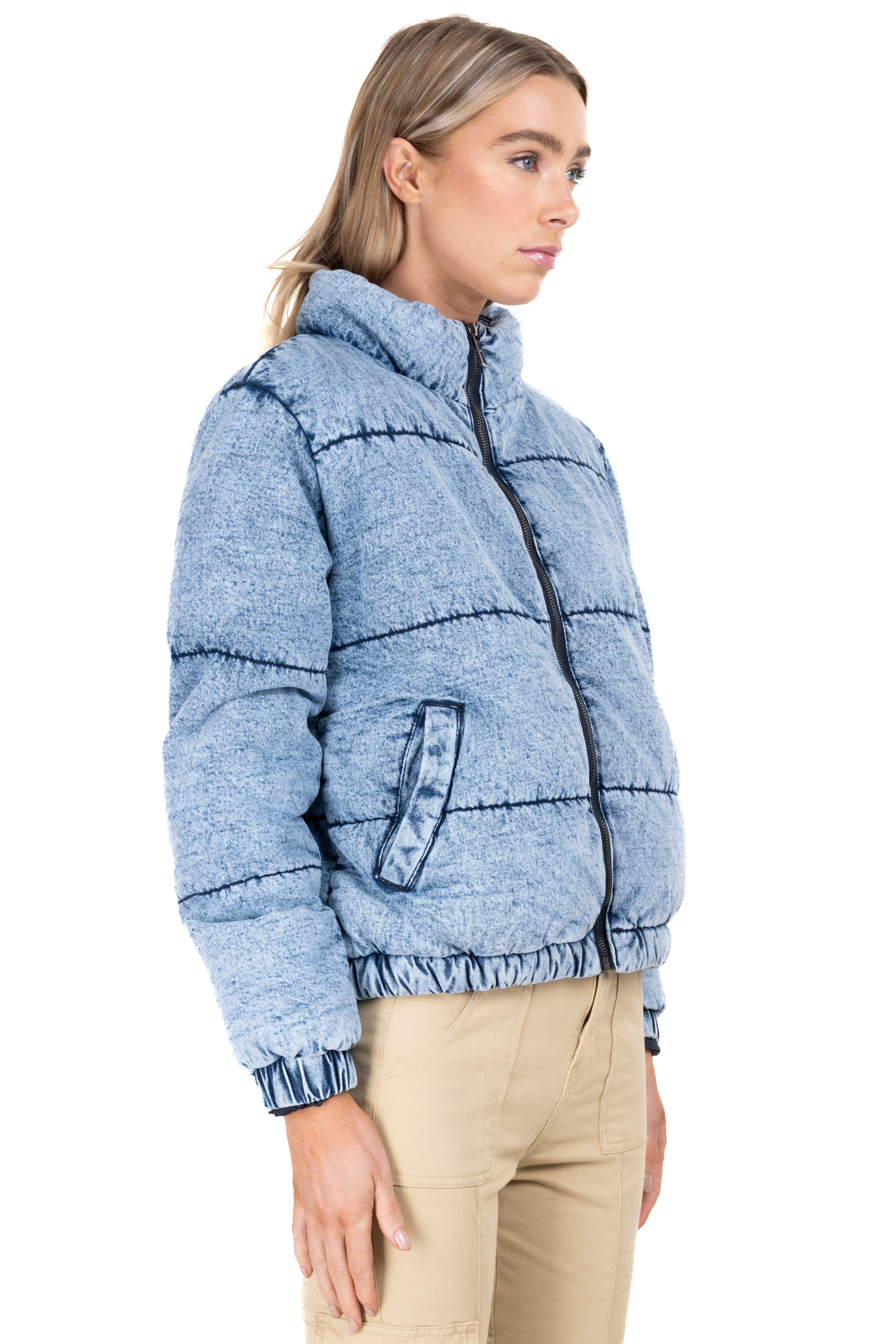 Chamarra bomber capitonada denim sold by Shasa product image thumbnail 3