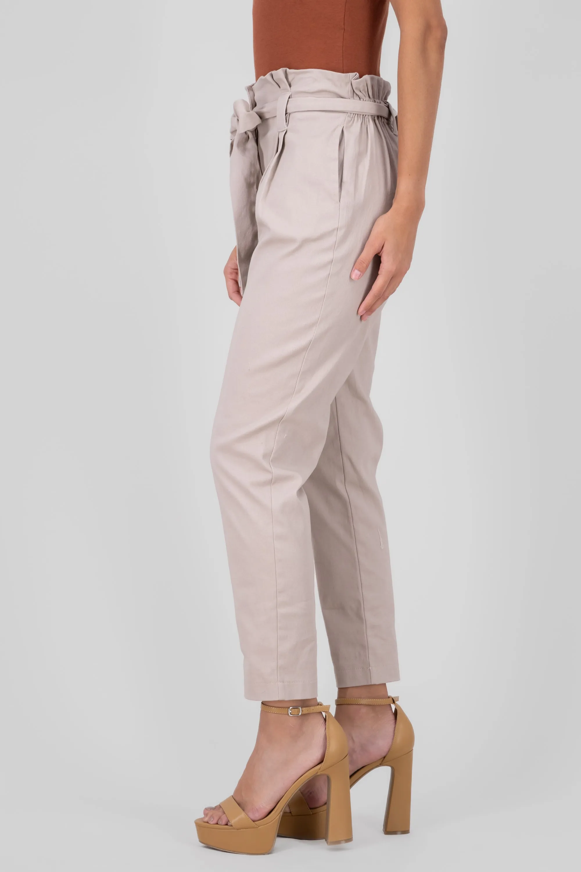 Pantalón Paper Bag Cintura Alta Cinturón sold by Shasa product image thumbnail 3