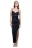 Vestido maxi abertura brillos sold by Shasa