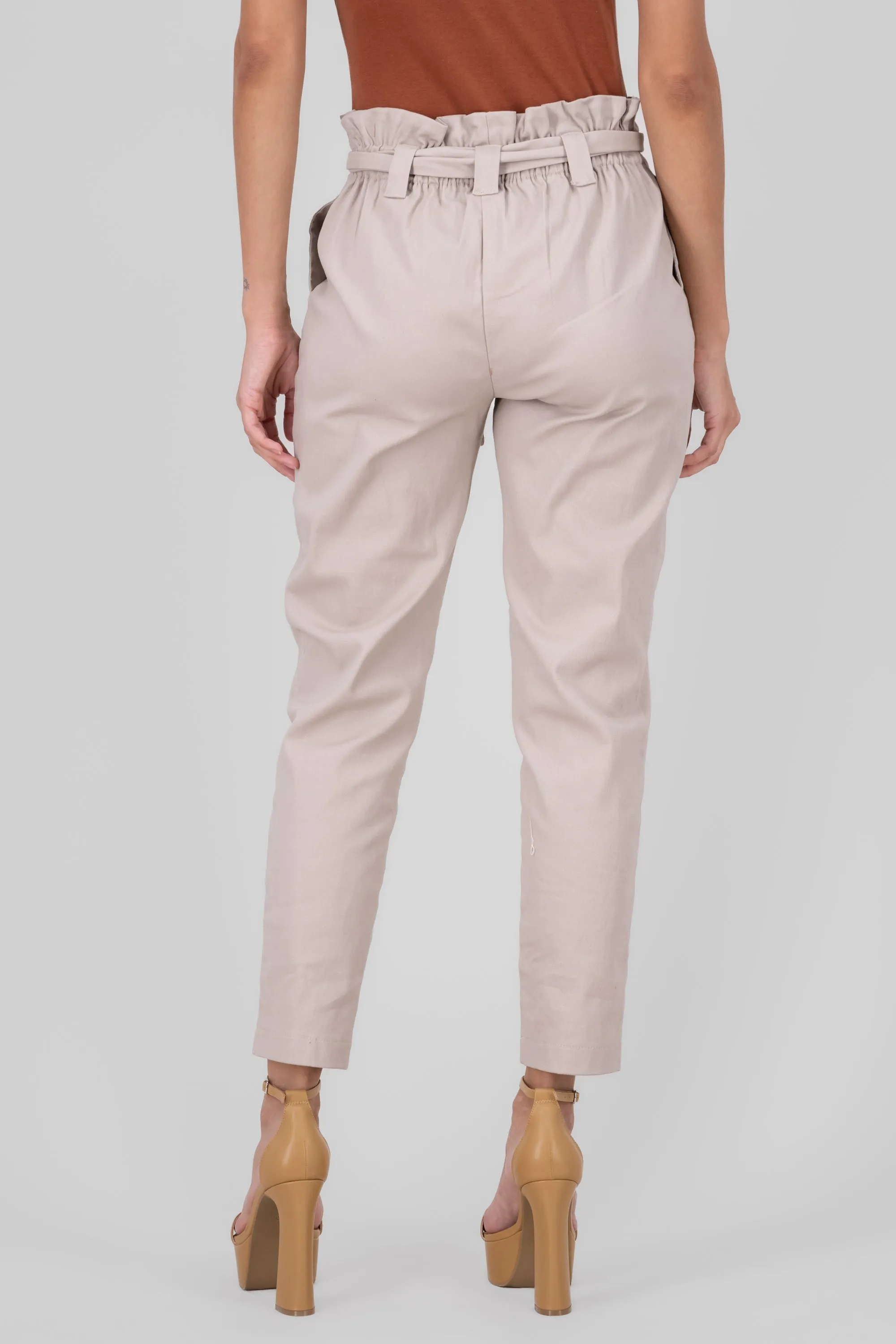 Pantalón Paper Bag Cintura Alta Cinturón sold by Shasa product image thumbnail 4