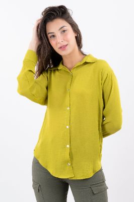 Camisa monocolor manga larga sold by Shasa