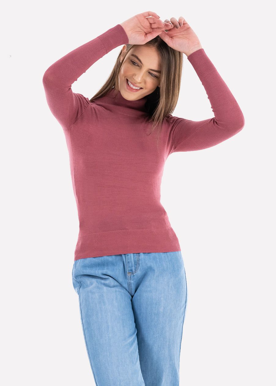 Suéter liso cuello tortuga sold by Shasa