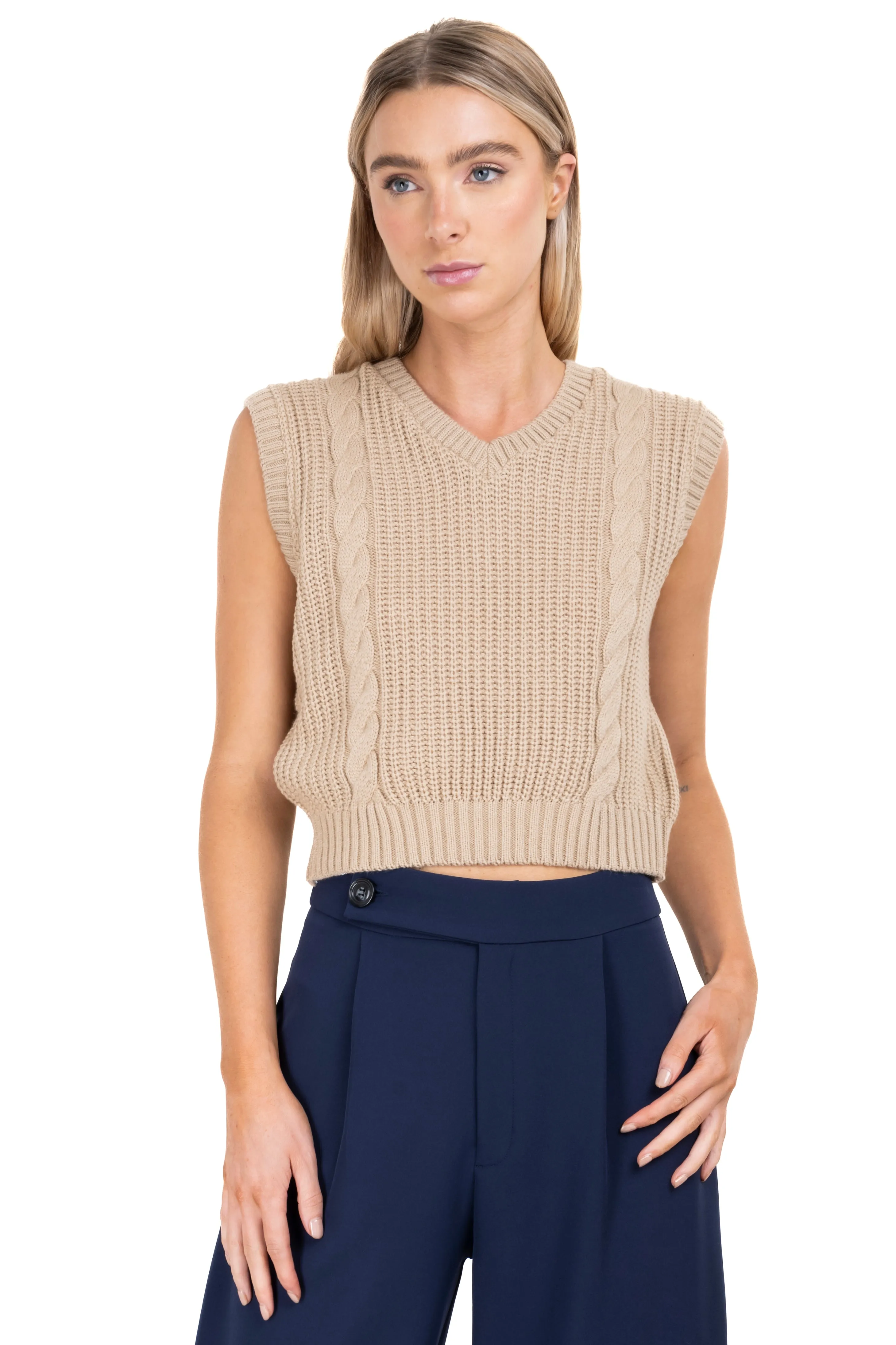 Chaleco Tejido Punto Trenza sold by Shasa product image thumbnail 2