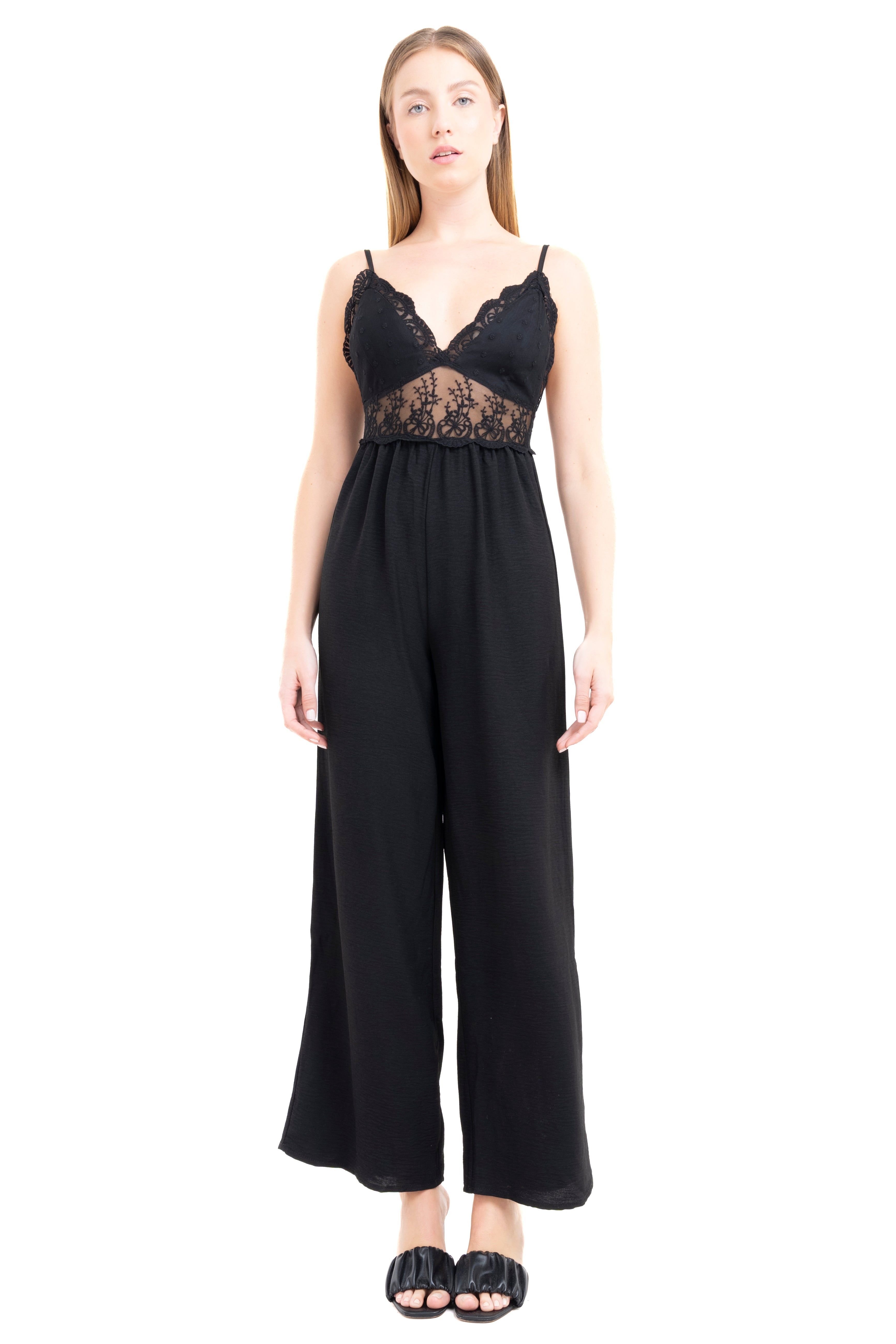 Jumpsuit Escote Encaje Liso sold by Shasa product image thumbnail 2