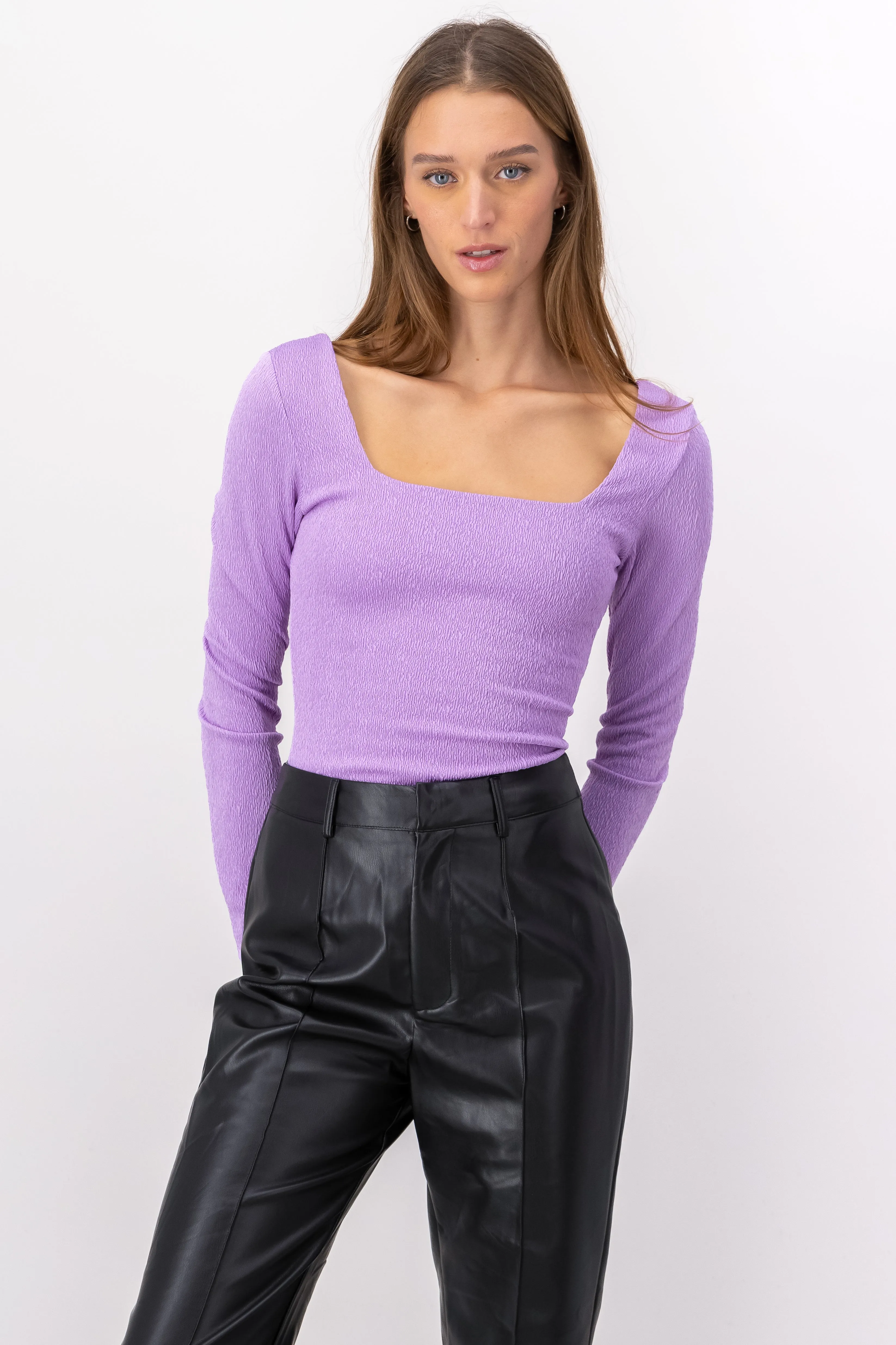 Body Manga Larga Cuello Cuadrado sold by Shasa