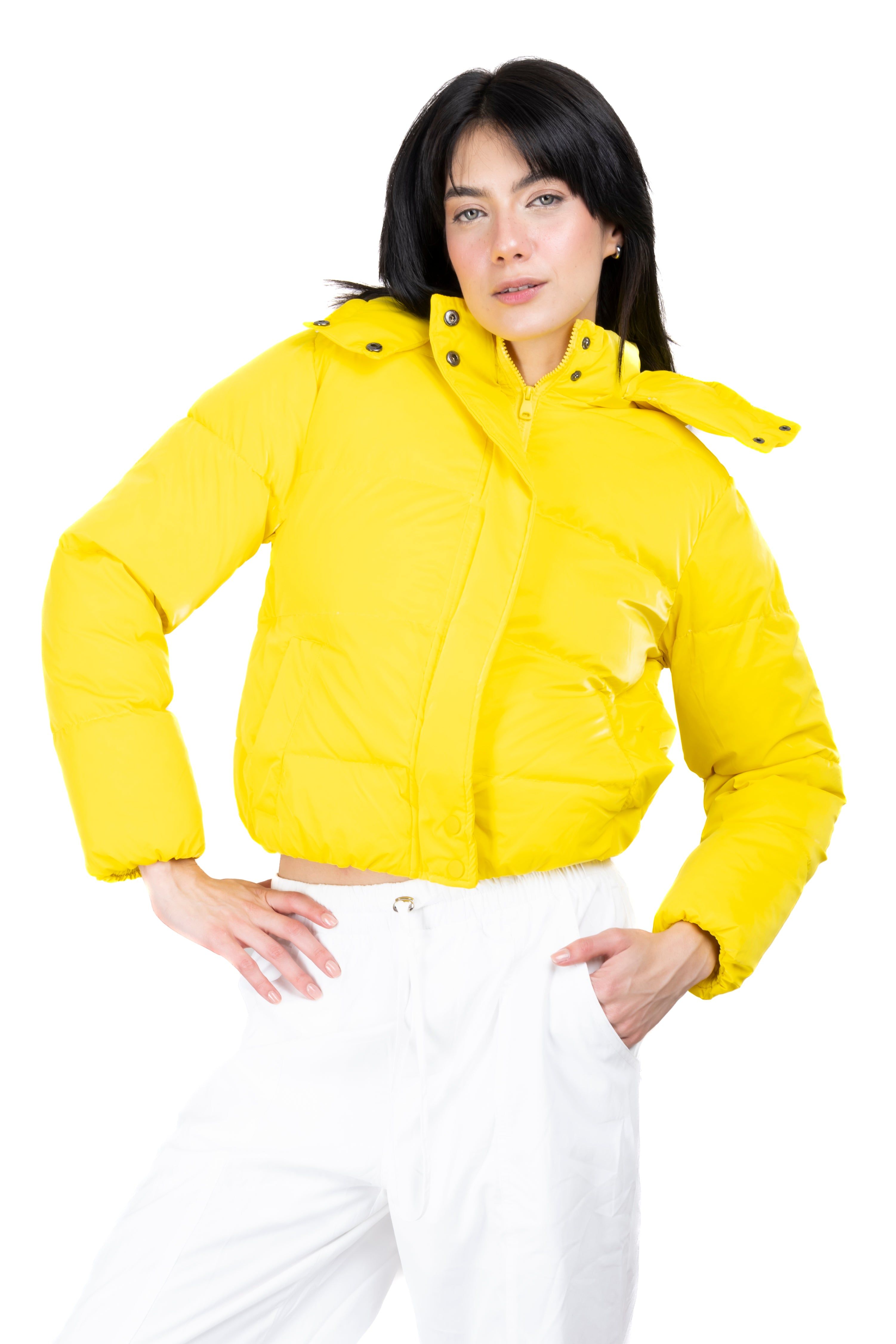 Chamarra crop puffer velvet sold by Shasa product image thumbnail 5